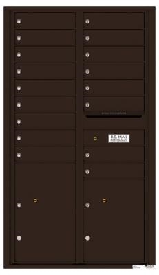 Versatile 4C Residential Horizontal Locking Mailbox Dark Bronze