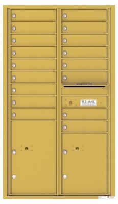 4C Horizontal Mailbox for Multi Unit Apartments Gold Speck