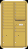 4C Horizontal Mailbox for Multi Unit Apartments Gold Speck