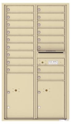 Florence Large 4C Horizontal Apartment Mailbox Sandstone
