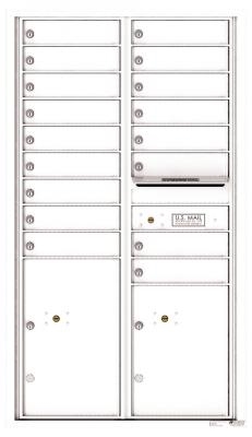 4C Apartment Wall Mounted Mailbox for Multi Unit Buildings White