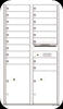 4C Apartment Wall Mounted Mailbox for Multi Unit Buildings White