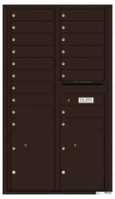 Florence 4C Indoor Horizontal Locking Mailbox Dark Bronze
