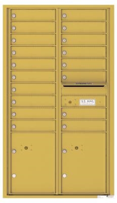 Auth Florence 4C Horizontal Mailbox for Sale Gold Speck