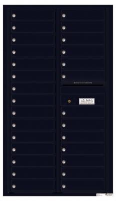 4C Horizontal Mailbox Black