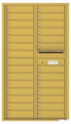 4C Front Loading Horizontal Mailbox Gold Speck