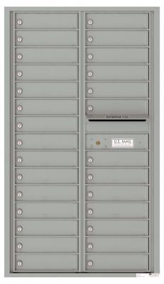 4C Large Horizontal Mailbox for Apartment Lobby Silver