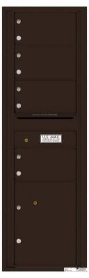 4C Wall Mounted Commercial Apartment Mailbox Dark Bronze