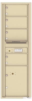 STD-4C Florence Horizontal Apartment Mailbox Wall Mounted Sandstone