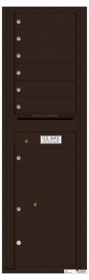 Front Loading Multi Unit Florence 4C Mailbox Dark Bronze