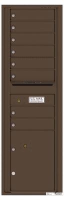 Slim Commercial 4C Horizontal Mailbox Antique Bronze