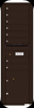 4C Apartment Wall Mounted Commercial Mailbox Dark Bronze