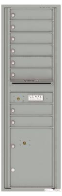 4C Front Loading Large Horizontal Mailbox Silver