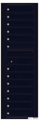4C Apartment Mailbox 13 Slots Black