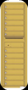 STD-4C Horizontal Commercial Mailbox with 13 Doors Gold Speck