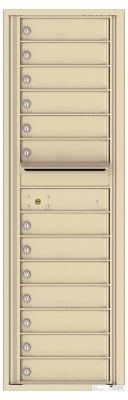 4C Horizontal Apartment Multi Unit Mail Box Sandstone