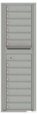 4C Commercial Horizontal Private Use Mailbox Silver