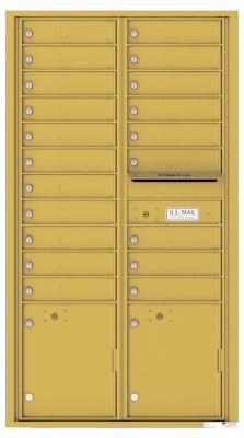 20 Tenant 4C Multi Unit Mailbox in Gold Speck