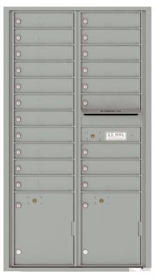 20 Tenant Front Loading Mailbox in Silver Speck