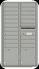 20 Tenant Front Loading Mailbox in Silver Speck