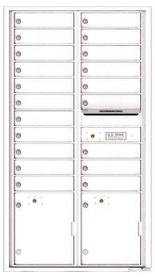 20 Tenant 4C Residential Mailbox in White