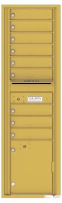 Gold Speck 4C16S-09 9 Door Horizontal Mailbox for USPS Delivery