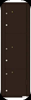 4C16S-3P Horizontal Mailbox w/ 3 Parcel Lockers in Dark Brown
