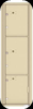 4C16S-3P Horizontal Mailbox w/ 3 Parcel Lockers in Sandstone