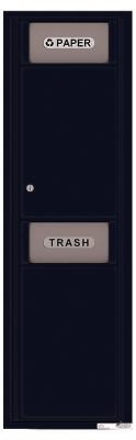Trash Bin Versatile 16 Door High in Black