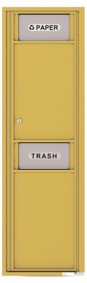 Trash Bin Versatile 16 Door High in Gold Speck