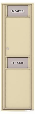 Trash Bin Versatile 16 Door High in Sandstone