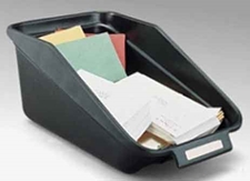 Standard Pocket Black Bin – 10 ½" wide x 20" deep x 8" high