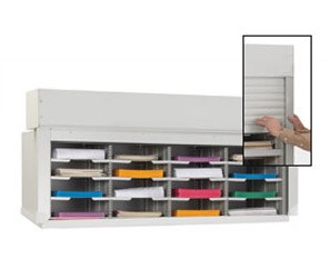 48-inch Wide Security Mail Sorter - 16 Pockets (11 1/2"W)
