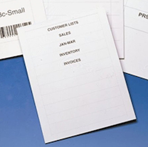 600 Label Inserts and Instruction Sheet for 13/4" Long Labels US