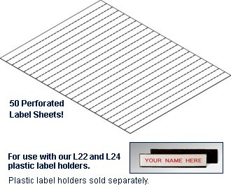 1000 Label Inserts and Instruction Sheet for 1/2" Labels LK22 US Mail