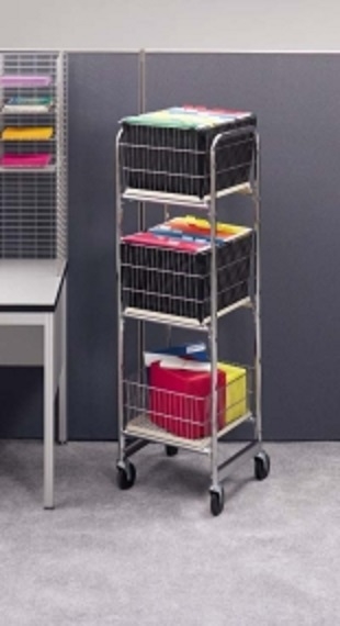 Tall Compact Office Cart