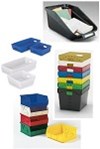 Mail Sorting Bins, Totes and Corrugated Plastic Trays