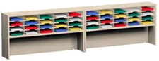 120” Wide Mail Sorter – 40 Pockets (11 ½”W) w/Risers