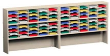 120” Wide Mail Sorter – 80 Pockets (11 ½”W) w/Risers