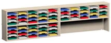 120” Wide Mail Sorter – 60 Pockets (11 ½”W) w/Half Riser