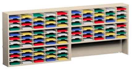 120 Inch Mail Sorters with 100 Pockets and a Half Riser #P153