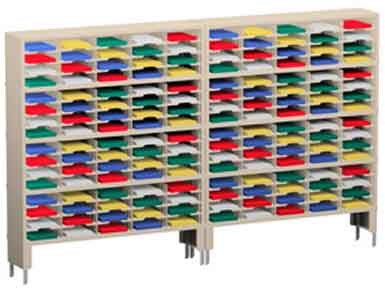 120 Inch Mail Sorters with 160 Pockets and 2 Risers #P155