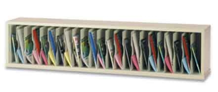 72” Wide Vertical Mail Sorter – 23 Pockets (3”W)