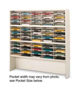 60in Wide Mail Sorter 72 Pockets #P525