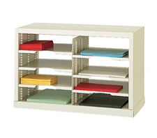 25” Wide Open Back Mail Sorter – 8 Pockets (11 ½”W)