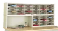 72” Wide Mail Sorter – 36 Pockets (11 ½”W) w/Half Riser