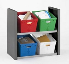 Two Shelf Mail Tote Sorter