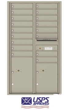 4C15D-17 17 Tenant Door 4C Horizontal Commercial Mailbox