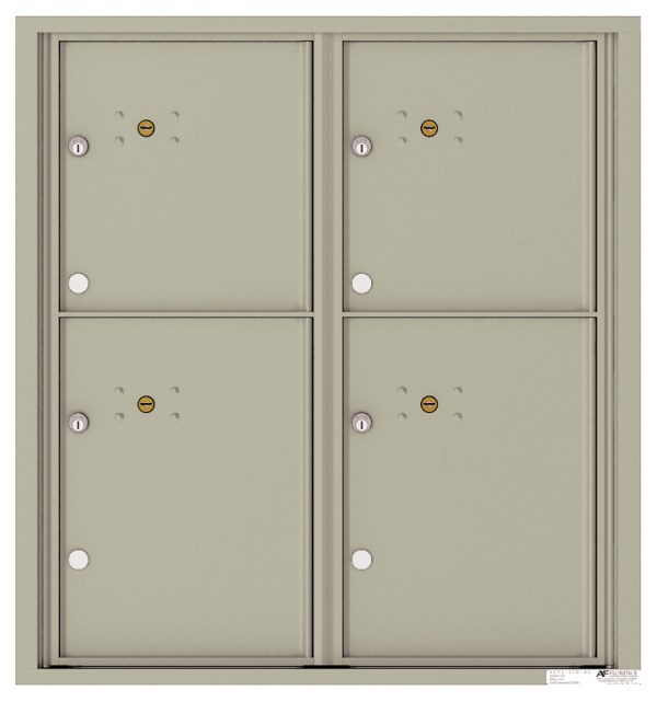 Versatile ™ 4C Mailbox – 9-Doors High – 4 Parcel Lockers