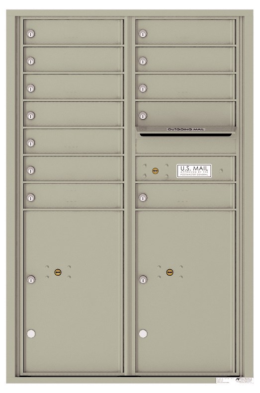 Versatile ™ 4C Mailbox – 13-Doors High – 12 Tenant Mailboxes